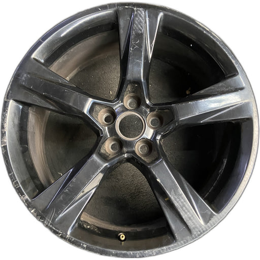 20" CAMARO 16-17 20x8.5, 5 solid spoke, black Original OEM Wheel Rim - Front View