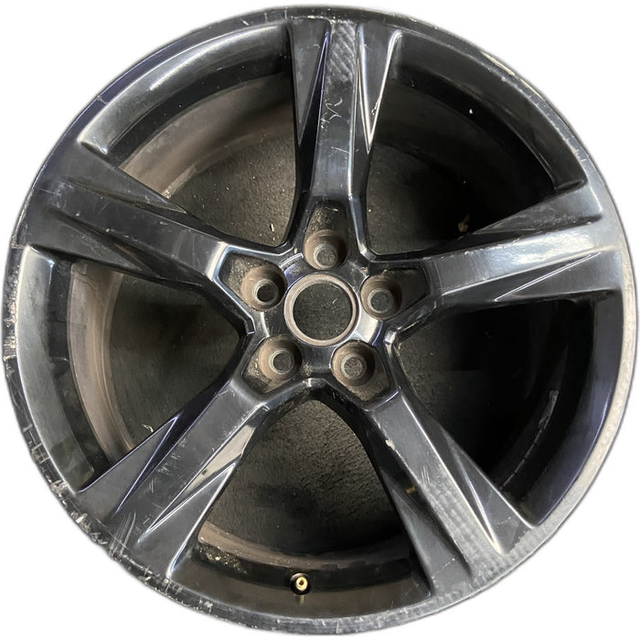 20" CAMARO 16-17 20x8.5, 5 solid spoke, black Original OEM Wheel Rim - Front View