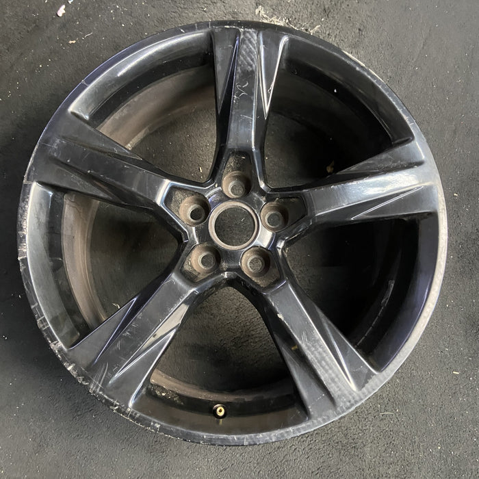 20" CAMARO 16-17 20x8.5, 5 solid spoke, black Original OEM Wheel Rim - Additional View