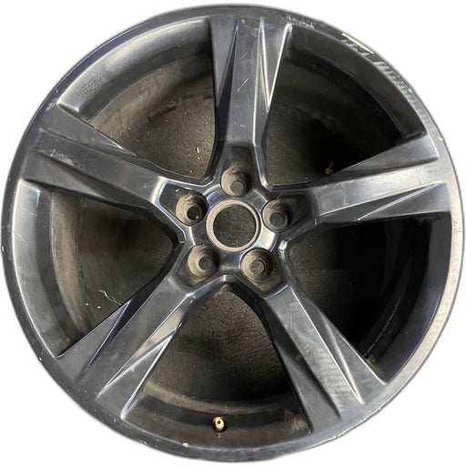 20" CAMARO 16-17 20x8.5, 5 solid spoke, black Original OEM Wheel Rim - Front View