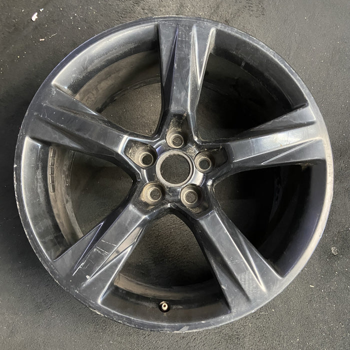 20" CAMARO 16-17 20x9.5, 5 solid spoke, black Original OEM Wheel Rim - Additional View