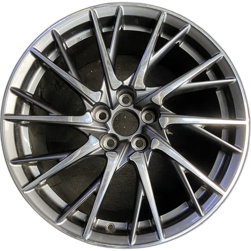 19" LEXUS RC F 15-19 19x9 , 20 spoke, cross spoke Original OEM Wheel Rim - Front View
