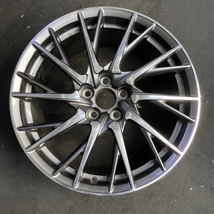 19" LEXUS RC F 15-19 19x9 , 20 spoke, cross spoke Original OEM Wheel Rim - Additional View