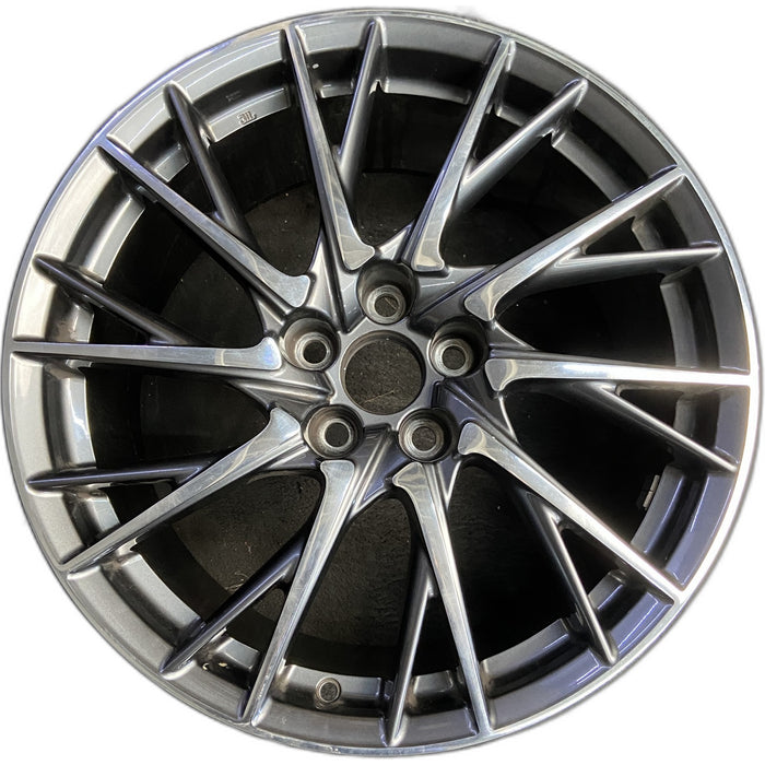 19" LEXUS RC F 15-19 19x9 , 20 spoke, cross spoke Original OEM Wheel Rim - Front View