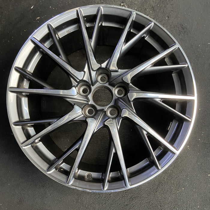 19" LEXUS RC F 15-19 19x9 , 20 spoke, cross spoke Original OEM Wheel Rim - Additional View