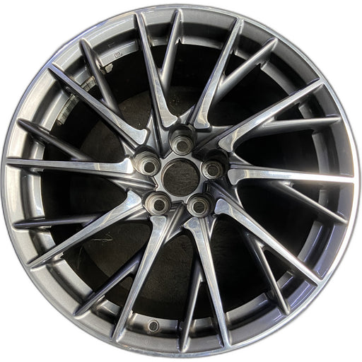 19" LEXUS RC F 15-19 19x10 , 20 spoke, cross spoke Original OEM Wheel Rim - Front View