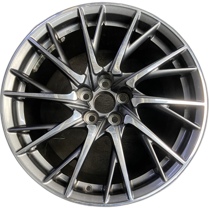 19" LEXUS RC F 15-19 19x10 , 20 spoke, cross spoke Original OEM Wheel Rim - Front View
