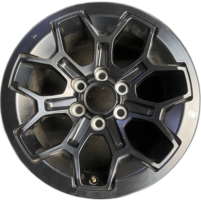 18" 4 RUNNER 25-26 18x8.5, matte black Original OEM Wheel Rim - Front View