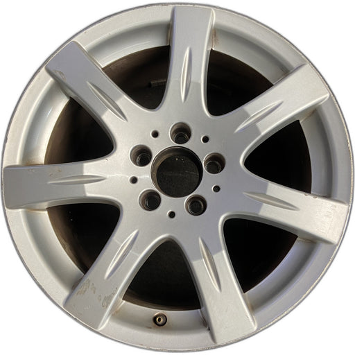 17" MERCEDES E-CLASS 07 211 Type; , E350, 17x8.5, 7 spoke Original OEM Wheel Rim - Front View