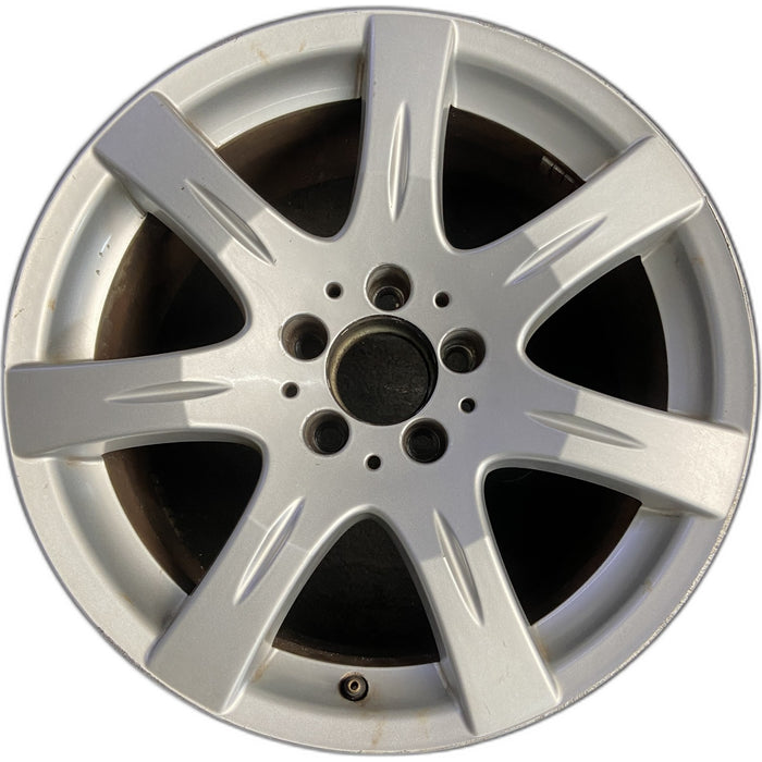 17" MERCEDES E-CLASS 07 211 Type; , E350, 17x8.5, 7 spoke Original OEM Wheel Rim - Front View