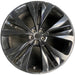 22" F-PACE 17-19 22x9 , 5 slotted spoke, black Original OEM Wheel Rim - Front View