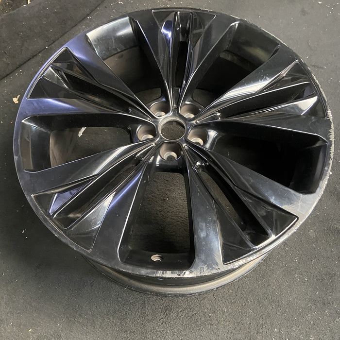 22" F-PACE 17-19 22x9 , 5 slotted spoke, black Original OEM Wheel Rim - View 7