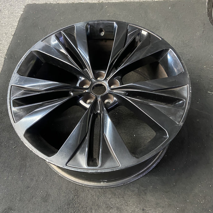 22" F-PACE 17-19 22x9 , 5 slotted spoke, black Original OEM Wheel Rim - View 8