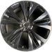 22" F-PACE 17-19 22x9 , 5 slotted spoke, black Original OEM Wheel Rim - Front View