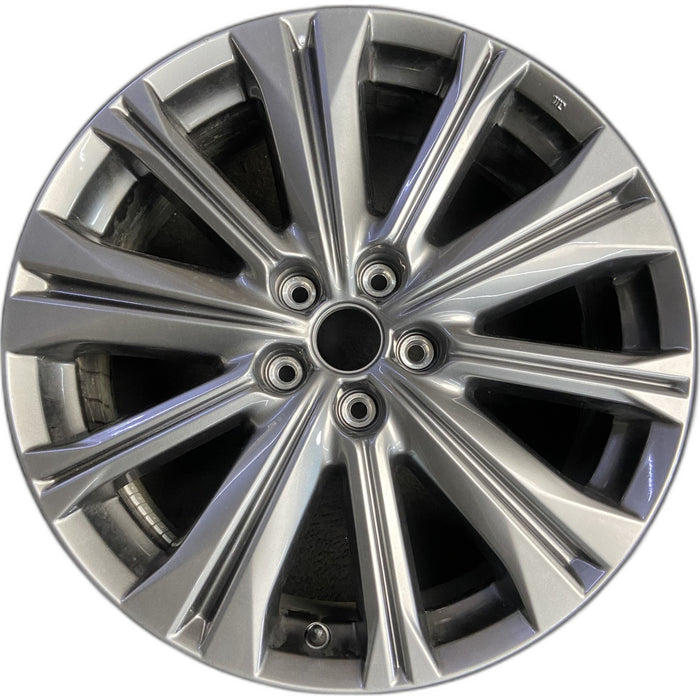 19" MAZDA CX-5 22-23 aluminum, 19x7, 10 spoke, silver Original OEM Wheel Rim - Front View
