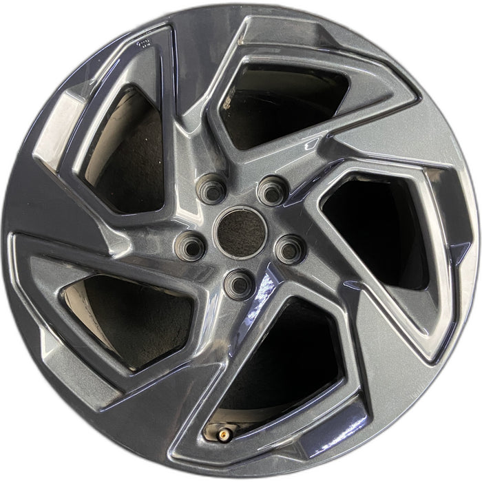 18" XV CROSSTREK 24-25 18x7 , , dark gray Original OEM Wheel Rim - Front View