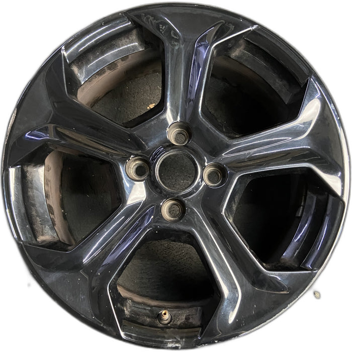 17" FIESTA 16-19 17x7, , black Original OEM Wheel Rim - Front View