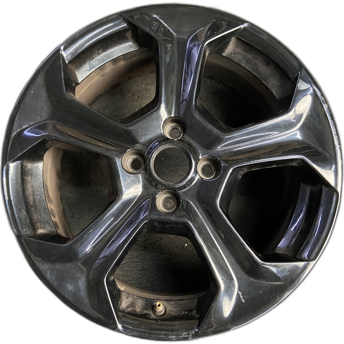17" FIESTA 16-19 17x7, , black Original OEM Wheel Rim - Front View