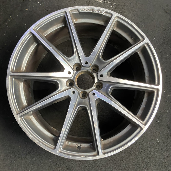 20" MERCEDES S-CLASS 18 222 Type , S560, 20x8.5, 10 spoke Original OEM Wheel Rim - Additional View