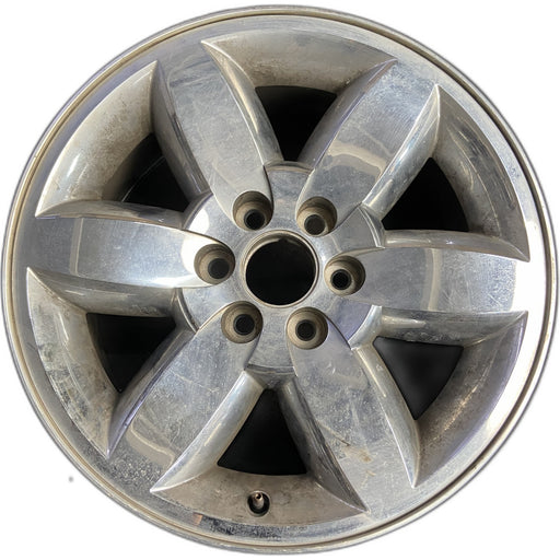 20" SIERRA 1500 PICKUP 09-11 20x8.5, 6 spoke, chrome, flat faced spoke, w/o - Front View