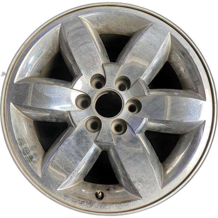 20" SIERRA 1500 PICKUP 09-11 20x8.5, 6 spoke, chrome, flat faced spoke, w/o - Front View