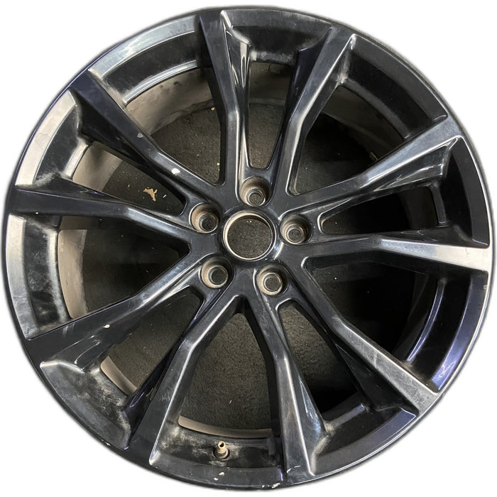 20" FLEX 16-19 20x8 , , , black Original OEM Wheel Rim - Front View