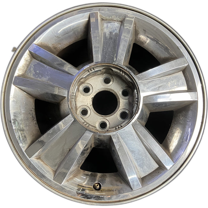 20" AVALANCHE 1500 09-10 20x8.5, 5 spoke, covered lug nuts, grooved spoke - Front View
