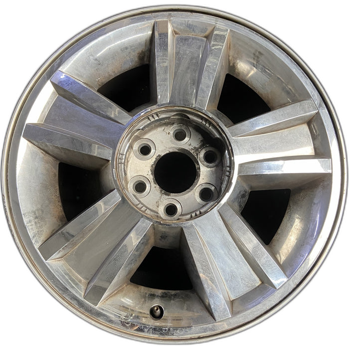 20" AVALANCHE 1500 09-10 20x8.5, 5 spoke, covered lug nuts, grooved spoke - Front View