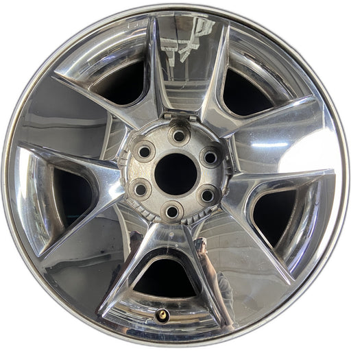 20" AVALANCHE 1500 09-10 20x8.5, 5 spoke, covered lug nuts, grooved spoke - Front View