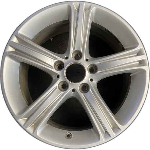 17" BMW 320i 12-13 , 17x7.5 , 5 spoke, triple edge spoke Original OEM Wheel Rim - Front View
