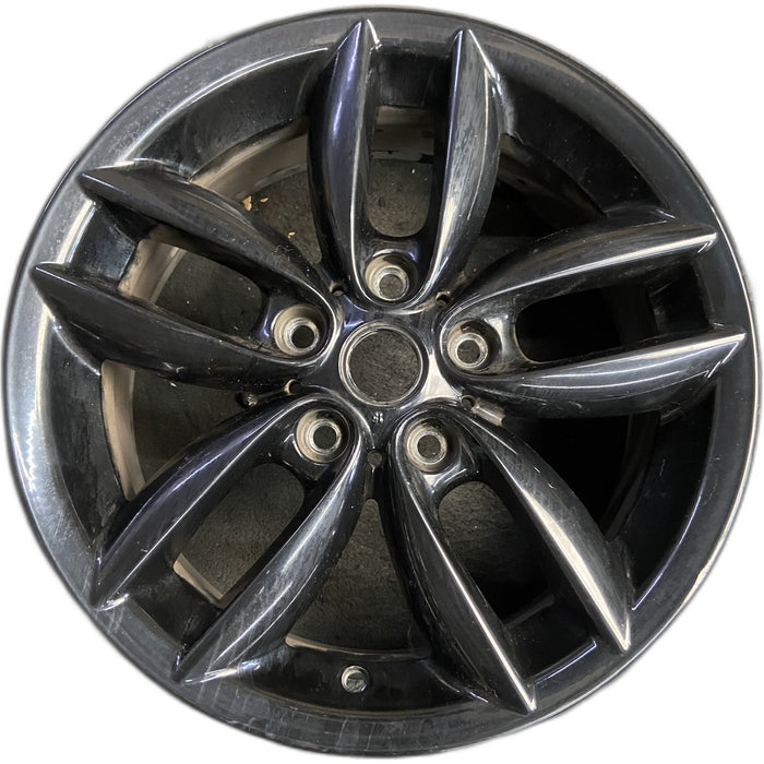 17" COUNTRYMAN 11-12 17x7, , 5 twin spoke, black Original OEM Wheel Rim - Front View