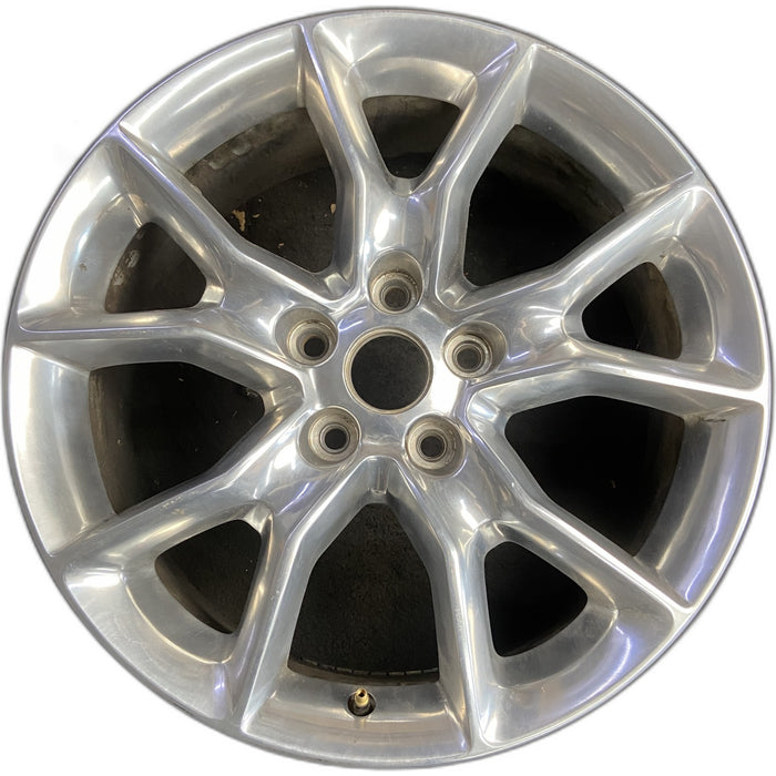20" GRAND CHEROKEE 14 20x8, 10 spoke Original OEM Wheel Rim - Front View