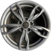 18" BMW 230i 17 18x7.5, 5 double spoke, lugs outside spoke, dark gray finish - Front View