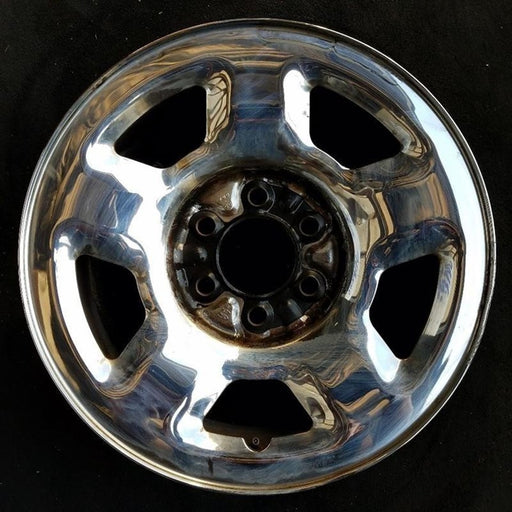 17" EXPEDITION 03 , steel, chrome, Original OEM Wheel Rim - Front View