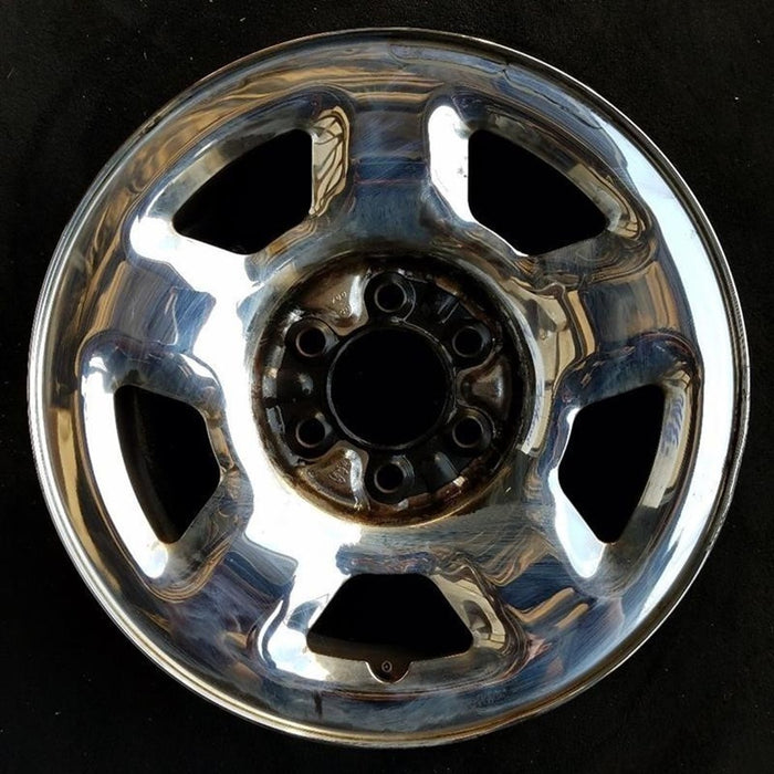 17" EXPEDITION 03 , steel, chrome, Original OEM Wheel Rim - Front View