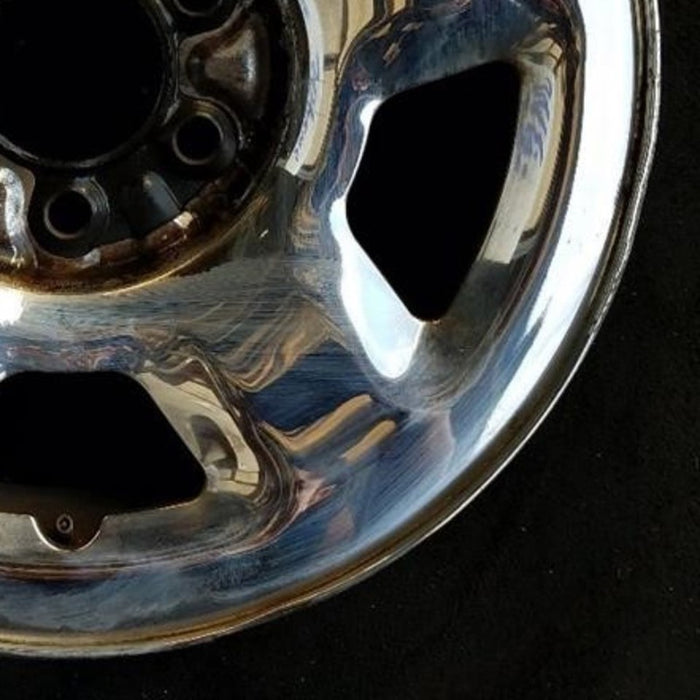 17" EXPEDITION 03 , steel, chrome, Original OEM Wheel Rim - Back View