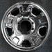 18" FORD F250SD PICKUP 05 18x8 , 5 spoke , steel, chrome Original OEM Wheel Rim - Front View