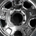 18" FORD F250SD PICKUP 05 18x8 , 5 spoke , steel, chrome Original OEM Wheel Rim - Angle View