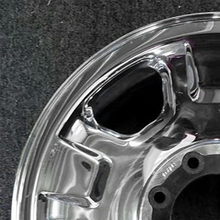 18" FORD F250SD PICKUP 05 18x8 , 5 spoke , steel, chrome Original OEM Wheel Rim - Side Profile