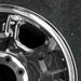 18" FORD F250SD PICKUP 05 18x8 , 5 spoke , steel, chrome Original OEM Wheel Rim - Close-Up Detail