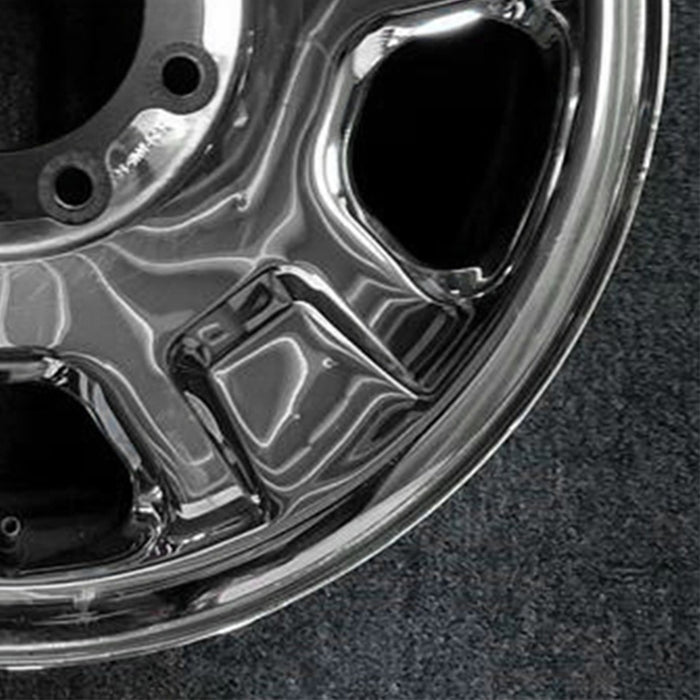 18" FORD F250SD PICKUP 05 18x8 , 5 spoke , steel, chrome Original OEM Wheel Rim - Back View