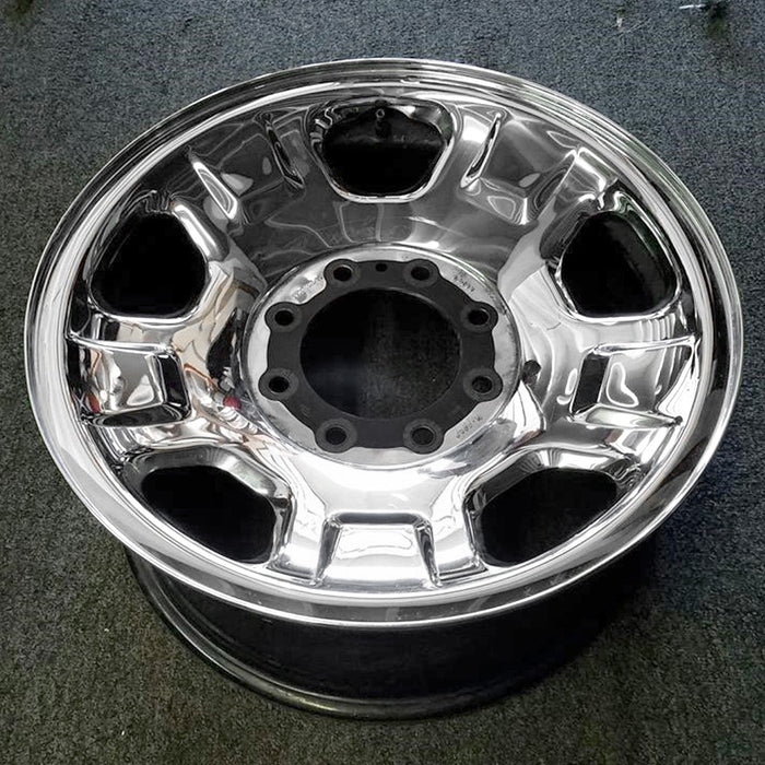 18" FORD F250SD PICKUP 05 18x8 , 5 spoke , steel, chrome Original OEM Wheel Rim - View 7