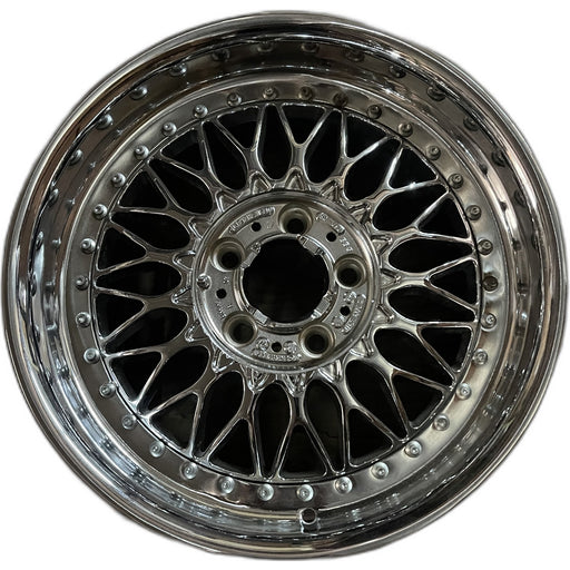 17" BMW 525i 01-03 17x8 , web design, covered lug nuts Original OEM Wheel Rim - Front View