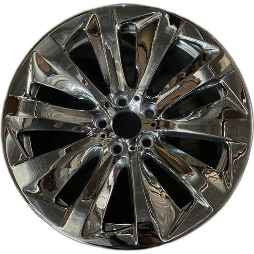 19" BMW 740i 11-15 19x8.5 , 10 spoke , directional , L. Original OEM Wheel Rim - Front View
