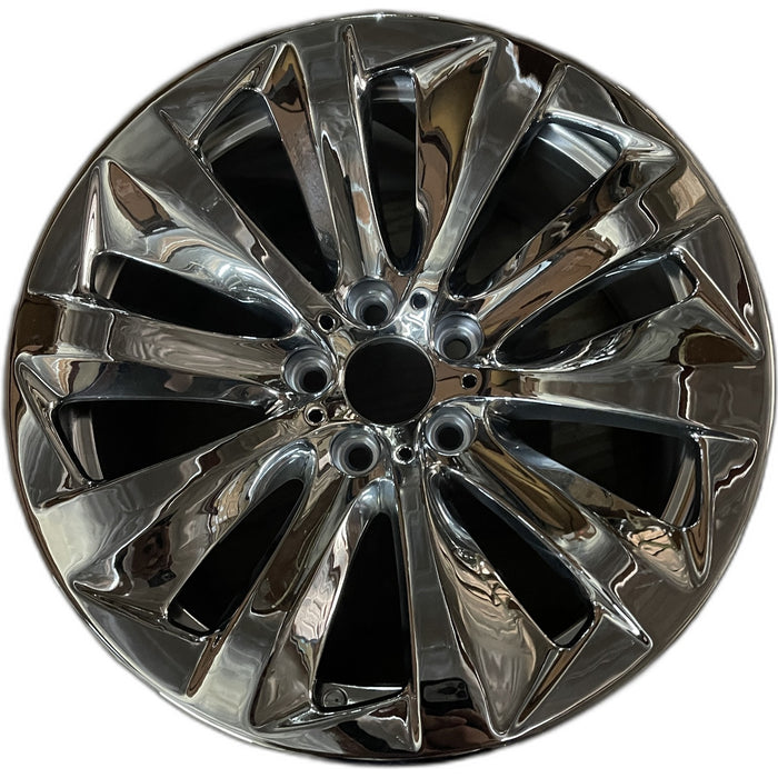 19" BMW 740i 11-15 19x8.5 , 10 spoke , directional , L. Original OEM Wheel Rim - Front View