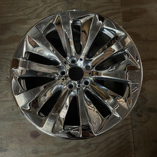 19" BMW 740i 11-15 19x8.5 , 10 spoke , directional , L. Original OEM Wheel Rim - Additional View