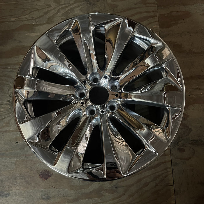 19" BMW 740i 11-15 19x8.5 , 10 spoke , directional , L. Original OEM Wheel Rim - Additional View