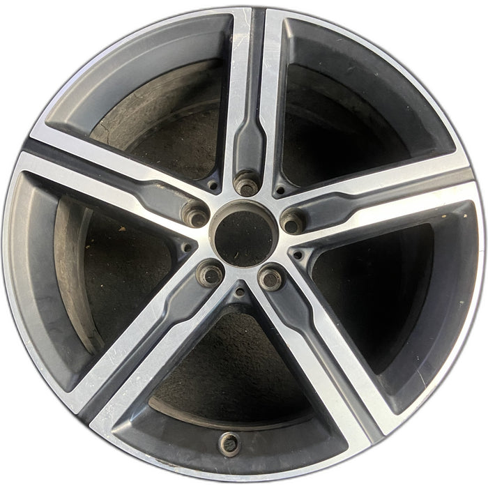 18" MERCEDES CLA-CLASS 20-23 118 Type, CLA250, 18x7.5, 5 spoke, straight spoke - Front View