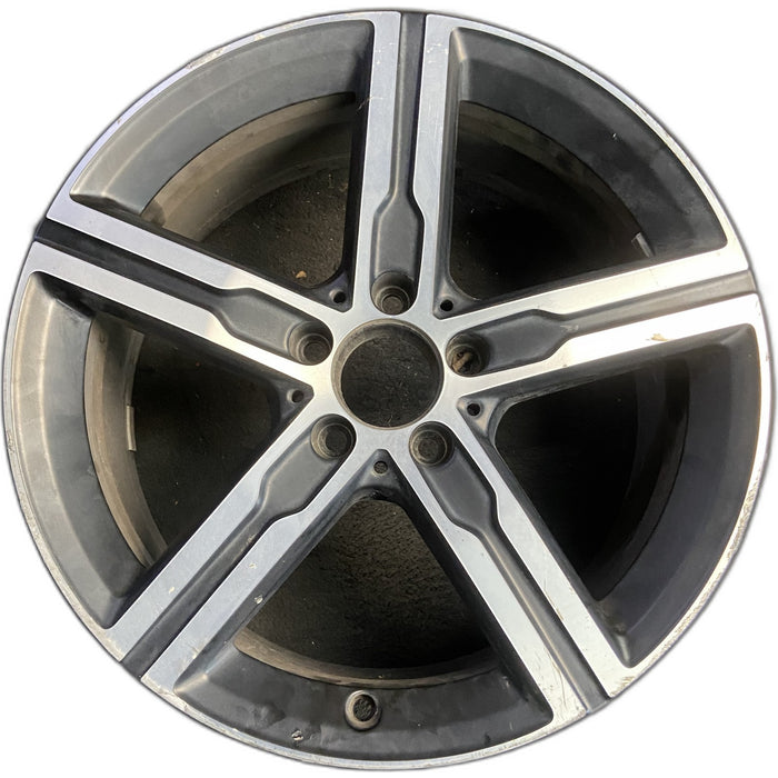 18" MERCEDES CLA-CLASS 20-23 118 Type, CLA250, 18x7.5, 5 spoke, straight spoke - Front View