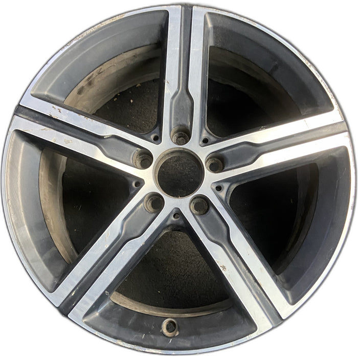 18" MERCEDES CLA-CLASS 20-23 118 Type, CLA250, 18x7.5, 5 spoke, straight spoke - Front View